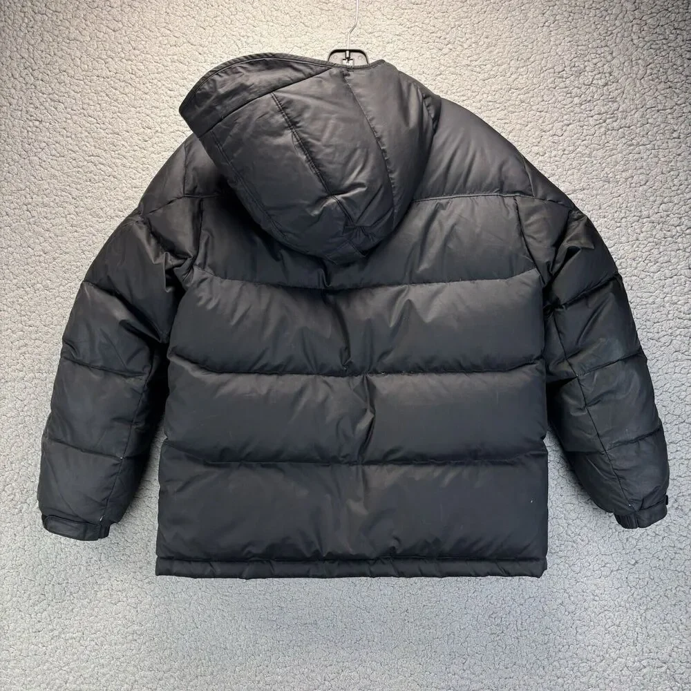 Gap Kids‎ Down Puffer Youth L 10 HoodedJacket Coat Snow Ski **ZIPPER FLAW READ**